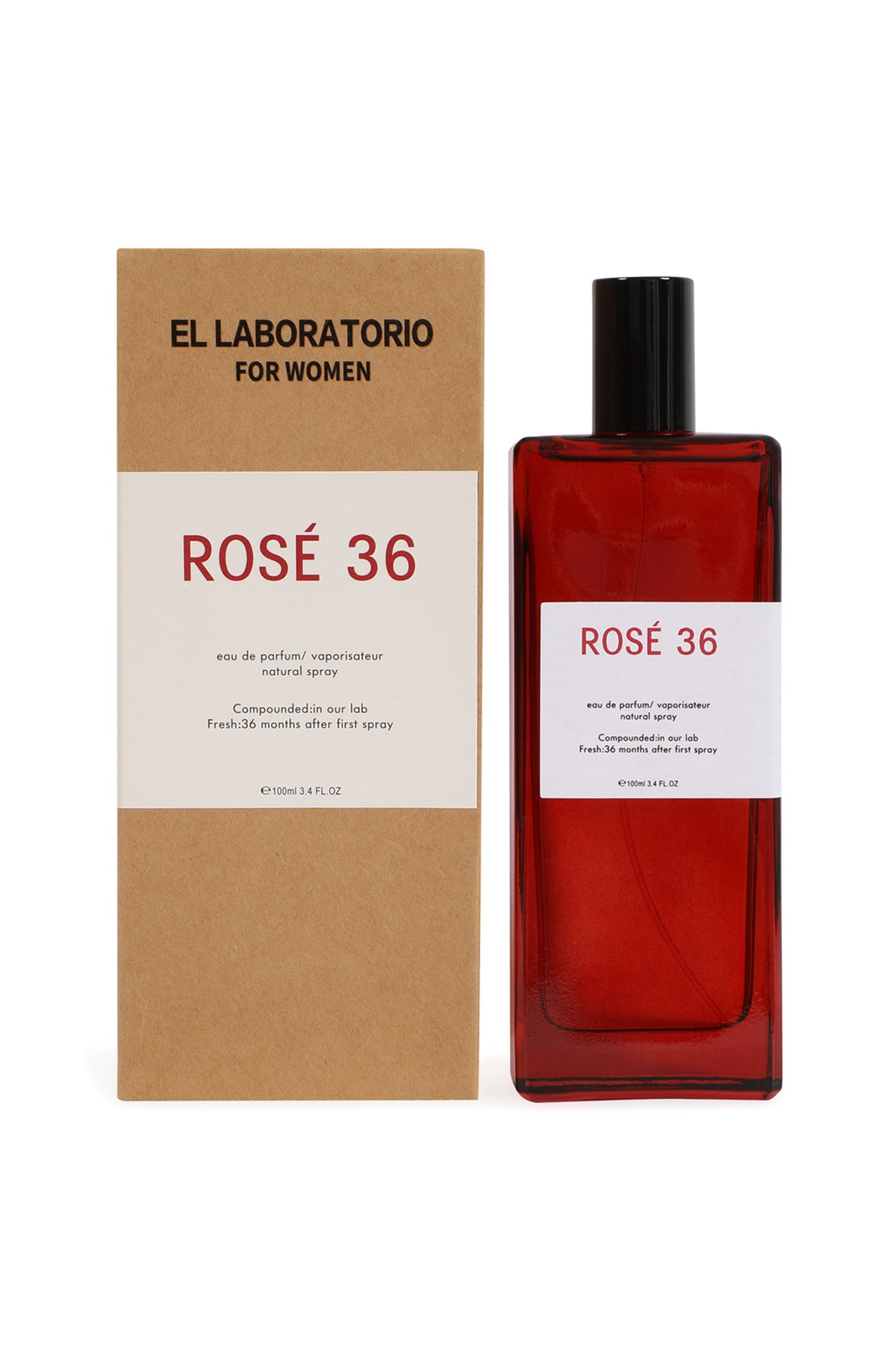 El Laboratorio Rose' 36 Spray Perfume Eau De Parfum For Women - 100ML/3.4 FL.OZ.