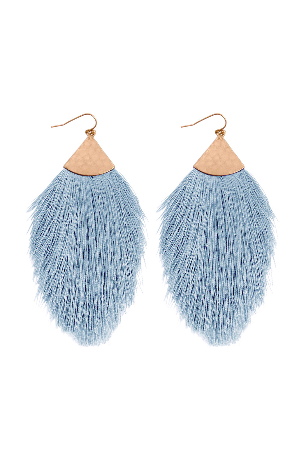Tassel Drop Earrings Baby Blue