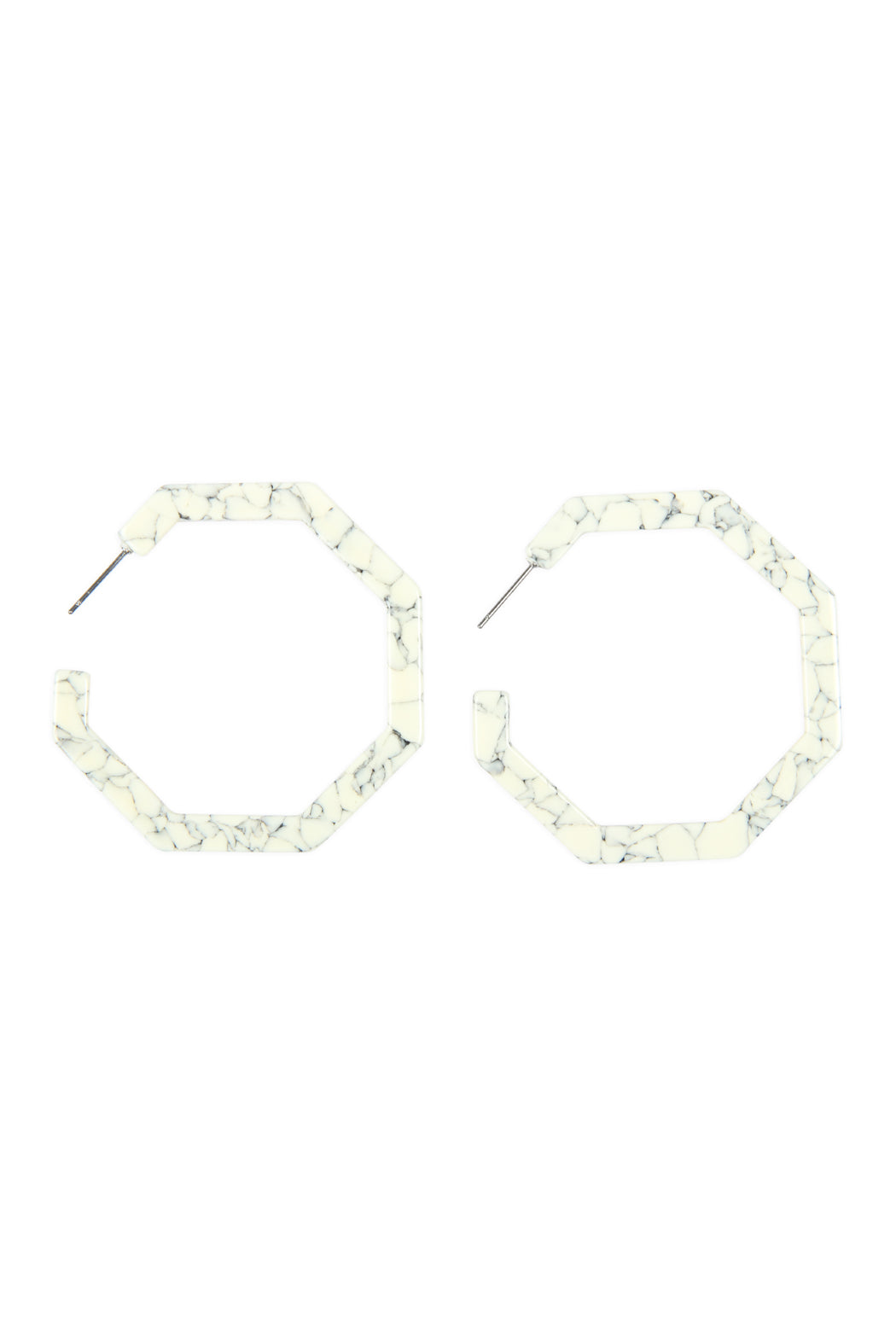Octagon Acetate Earrings