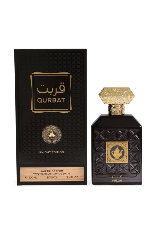 Qurbat Knight Edition Spray Perfume Eau De Parfum For Men And Women - 100ML/3.4FL.OZ./3PCS