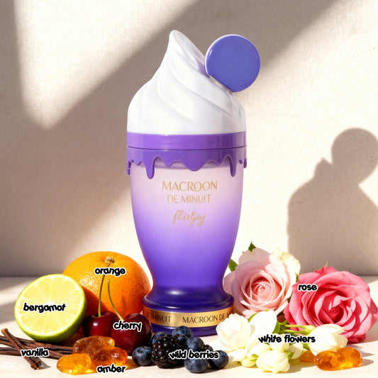 Macroon De Minuit Flirtisy Spray Perfume Eau De Parfum For Women - 100ML/3.4FL.OZ./3PCS