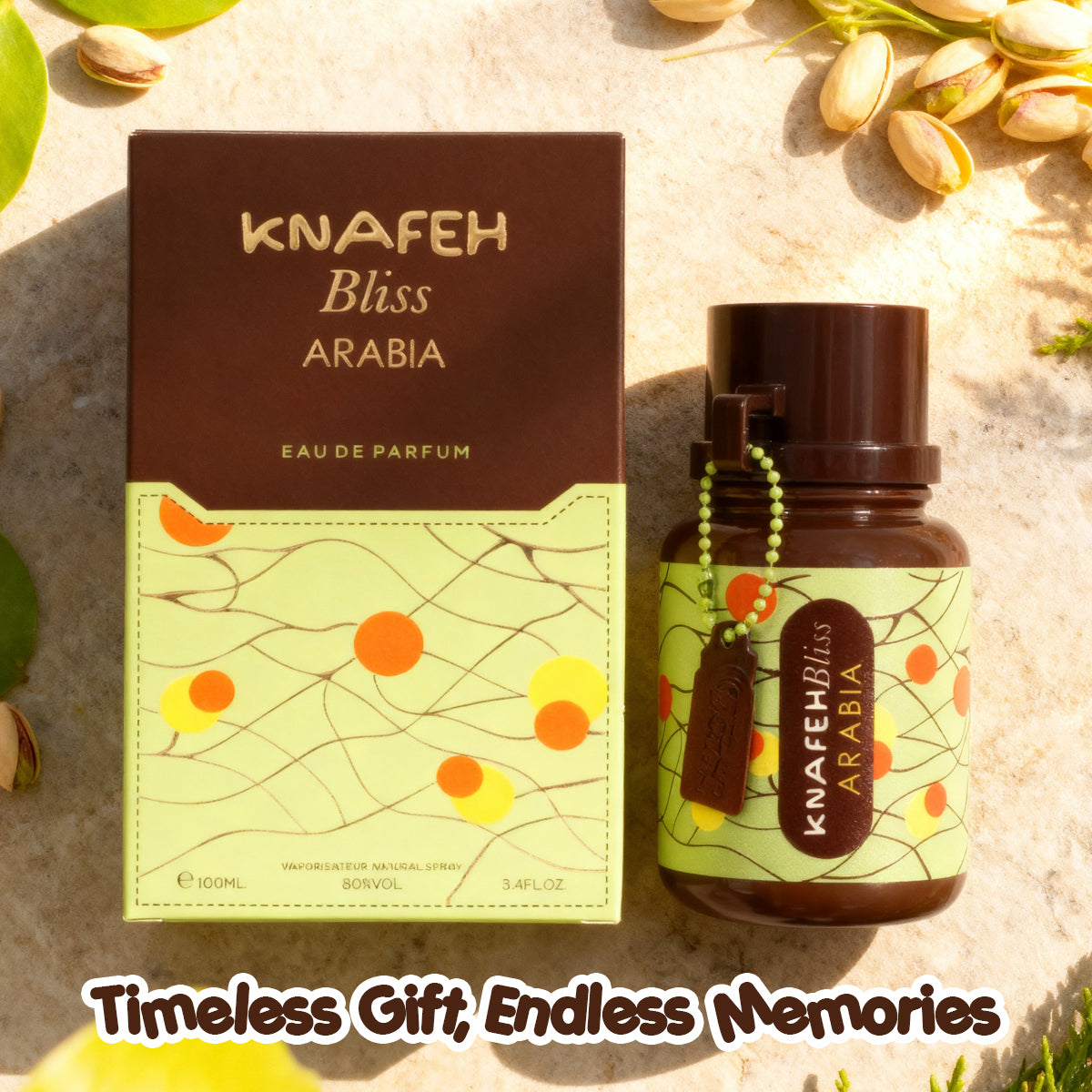 Knafeh Bliss Arabia Spray Perfume Eau De Parfum For Men And Women - 100ML/3.4FL.OZ./3PCS