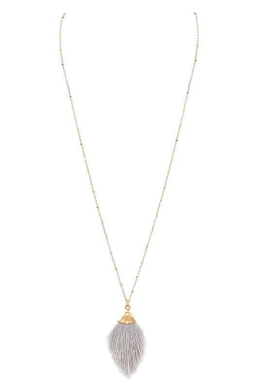 Mini Tassel Pendant Necklace