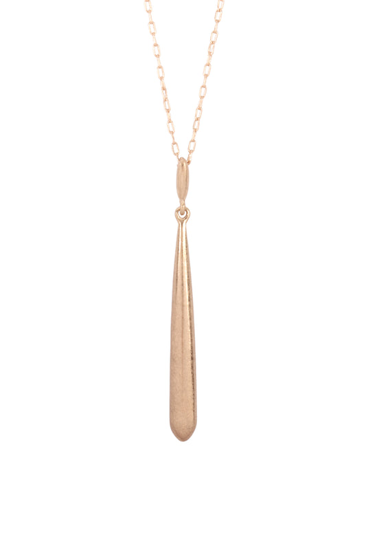 Metal 3D Bar Pendant Necklace
