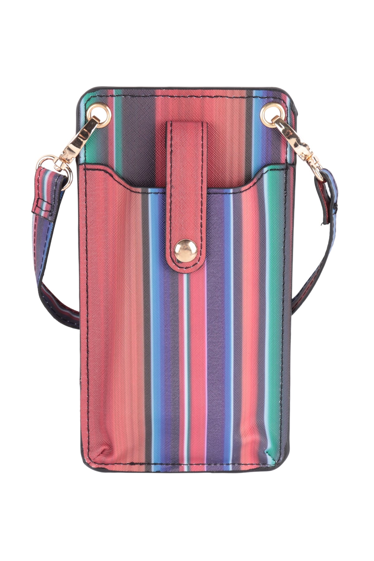 Women's Stripe Small Crossbody Cell Phone Bag