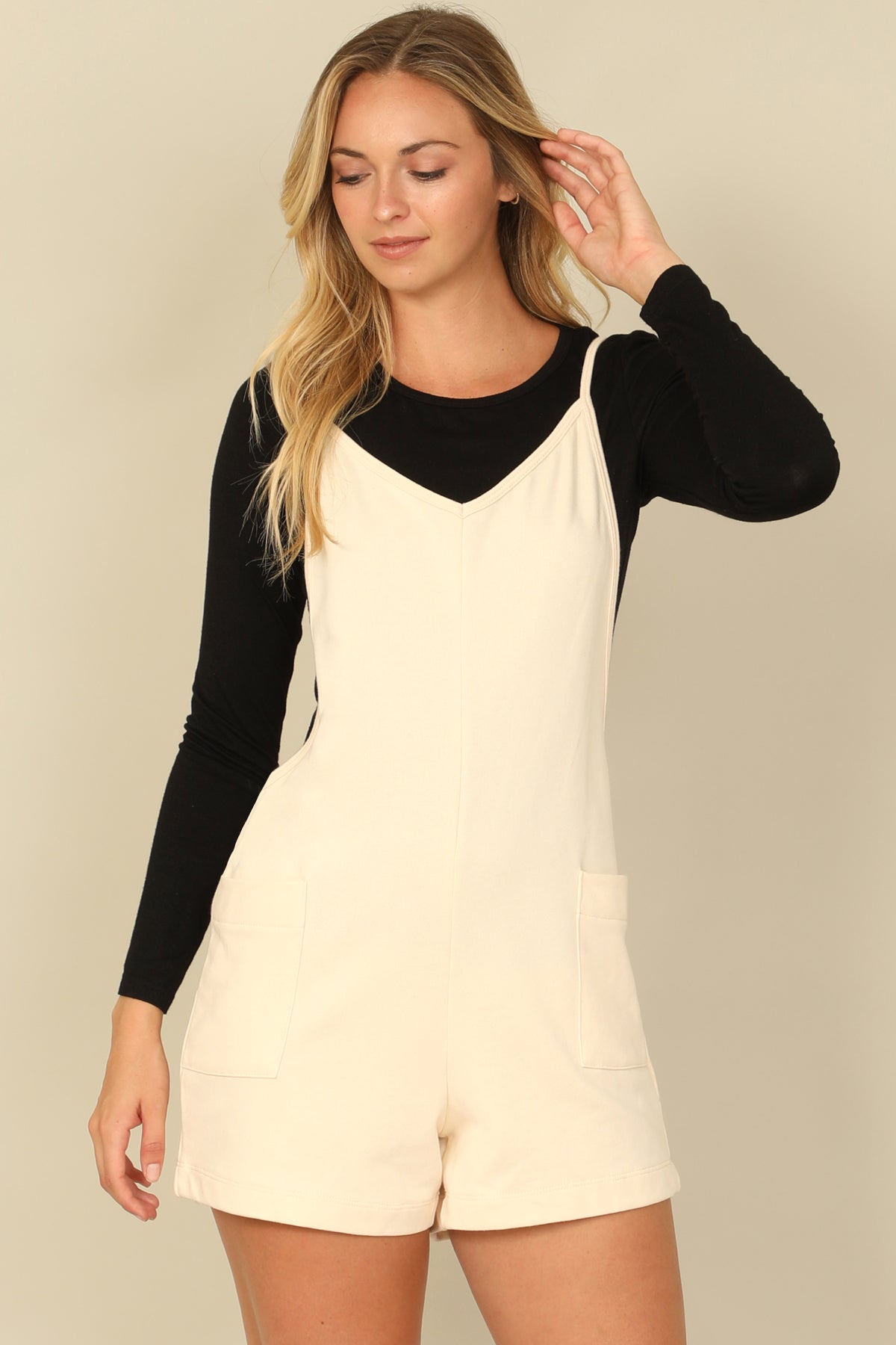 Spaghetti Strap Side Pocket Romper