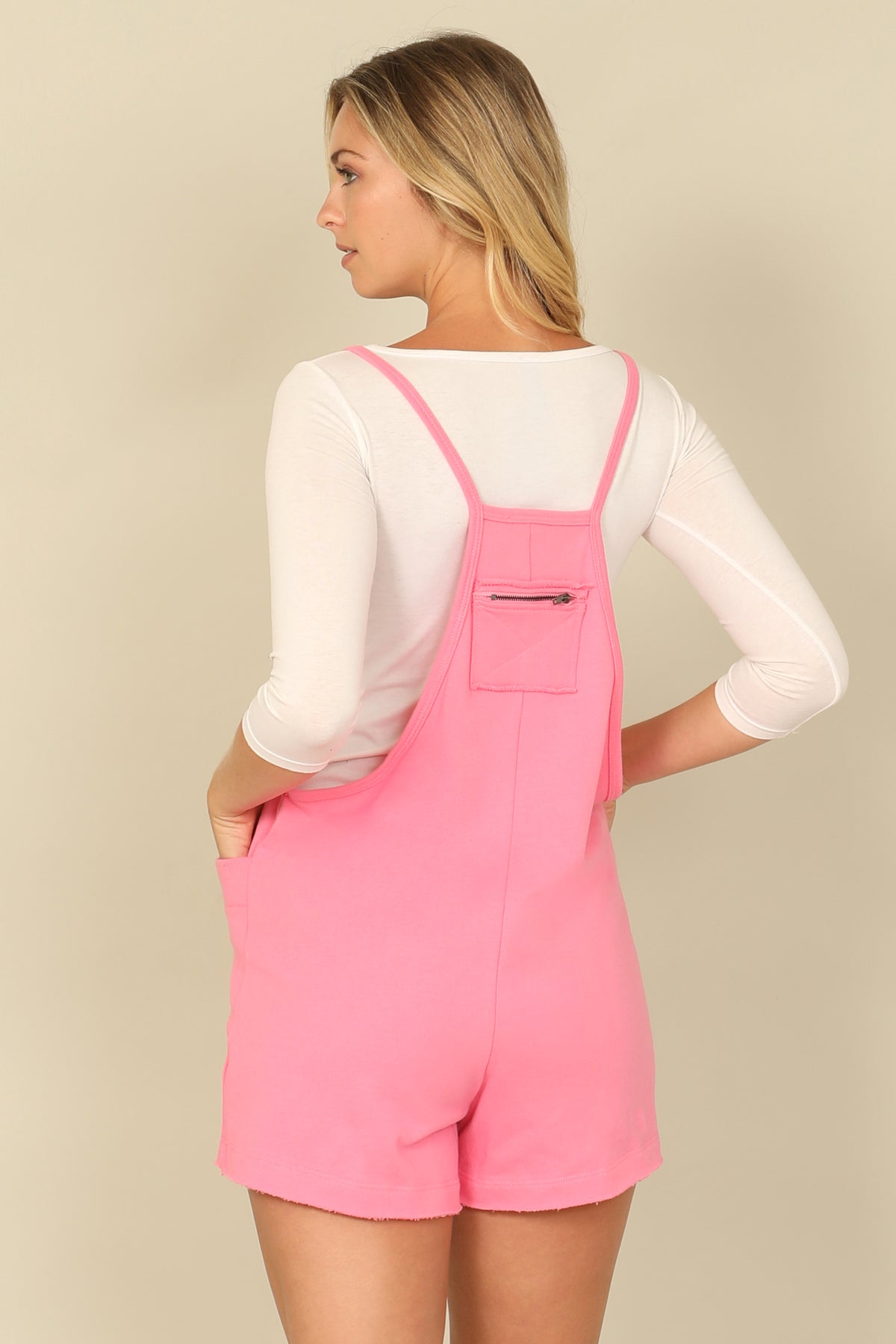 Spaghetti Strap Side Pocket Romper