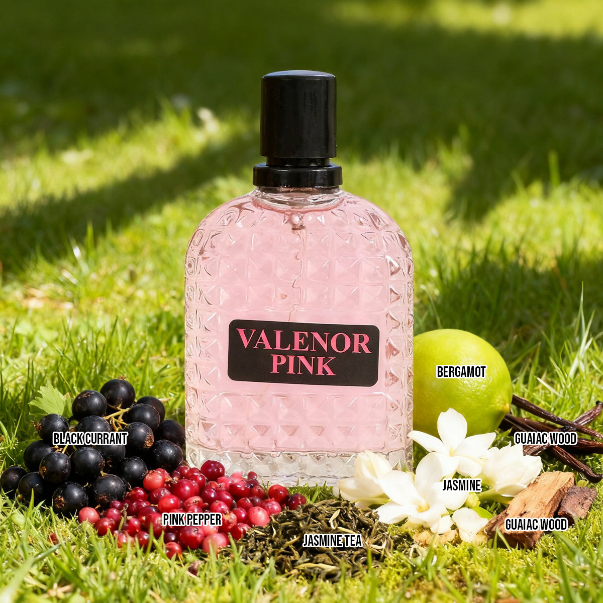 Valenor Pink Spray Perfume Eau De Parfum For Women - 100ML/3.3FL.OZ./3PCS