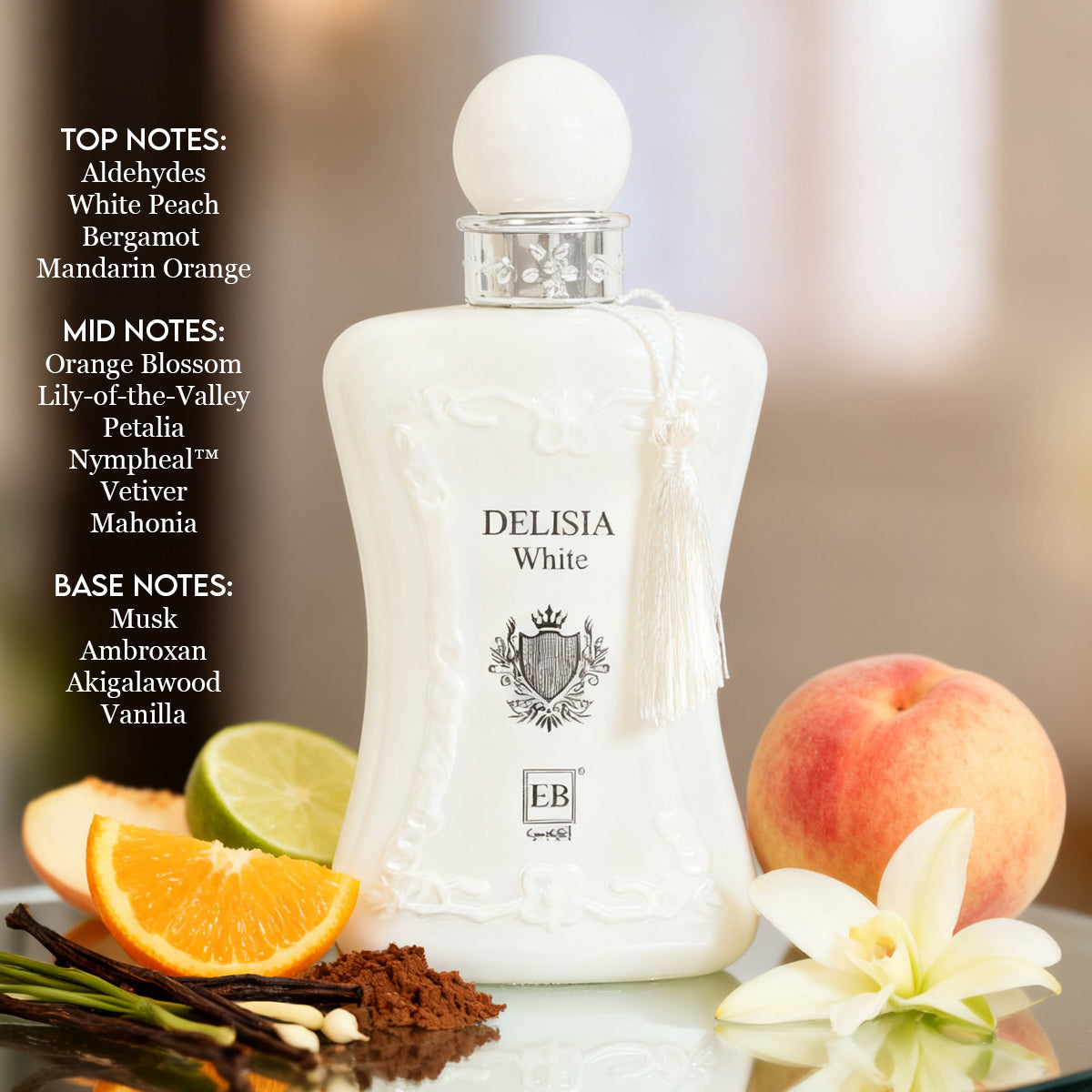 Delisia White Spray Perfume Eau De Parfum For Women - 100ML/3.3FL.OZ./3PCS