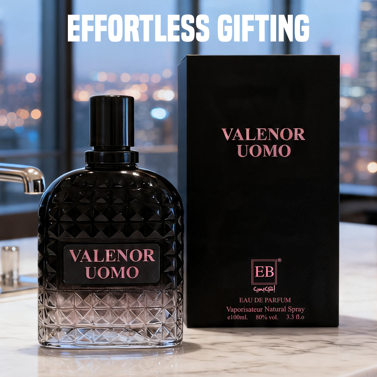 Valenor Uomo Spray Perfume Eau De Parfum For Men - 100ML/3.3FL.OZ./3PCS