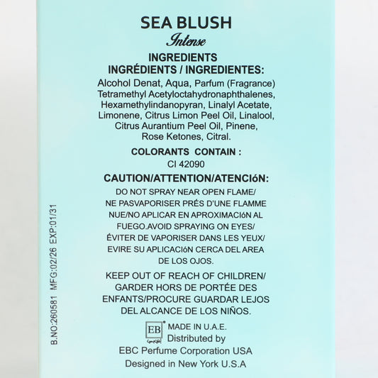 Sea Blush Intense Spray Perfume Eau De Parfum For Women - 100ML/3.3FL.OZ./3PCS