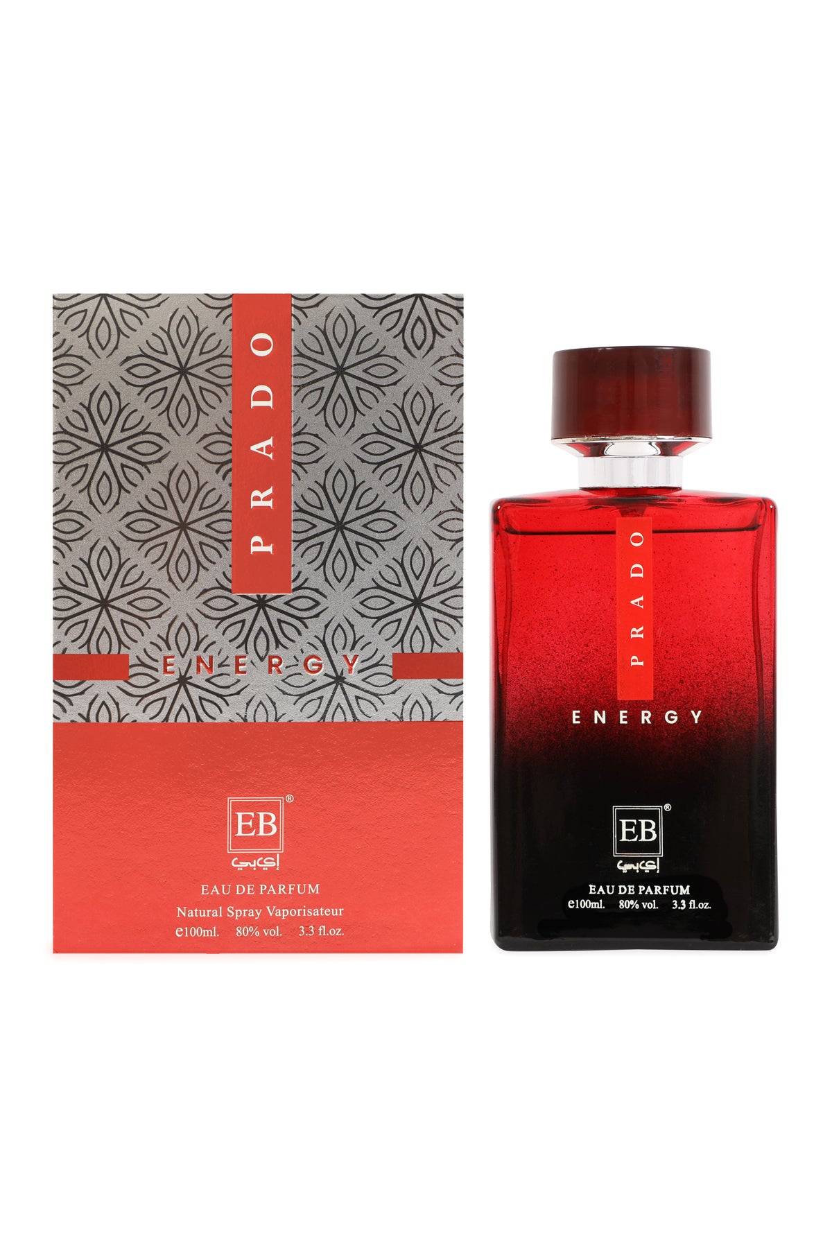 Prado Energy Spray Perfume Eau De Parfum For Men - 100ML/3.3FL.OZ./3PCS