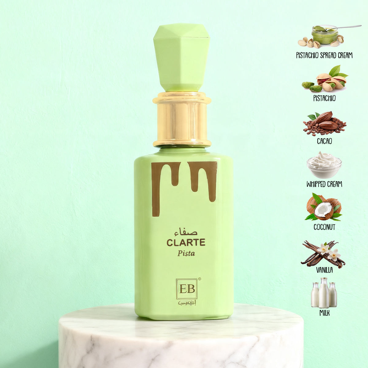 Clarte Pista  Spray Perfume Eau De Parfum For Men And Women - 100ML/3.4FL.OZ./3PCS