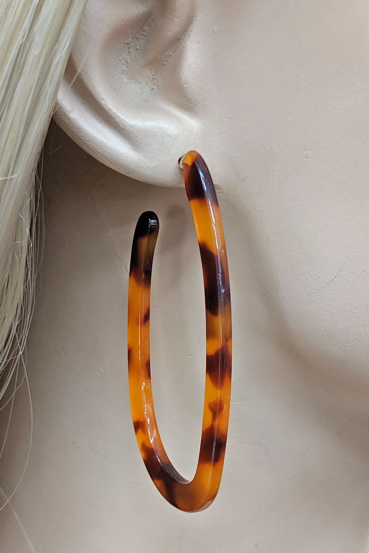 Resin Hoop Earrings