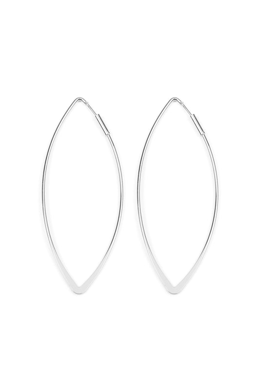 Long Teardrop Cutout Threader Earrings