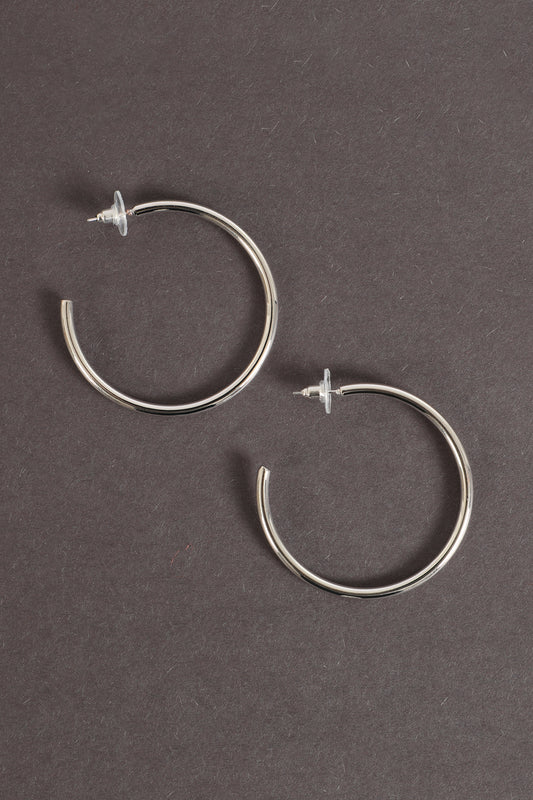 Elegant Hoop Post Earrings