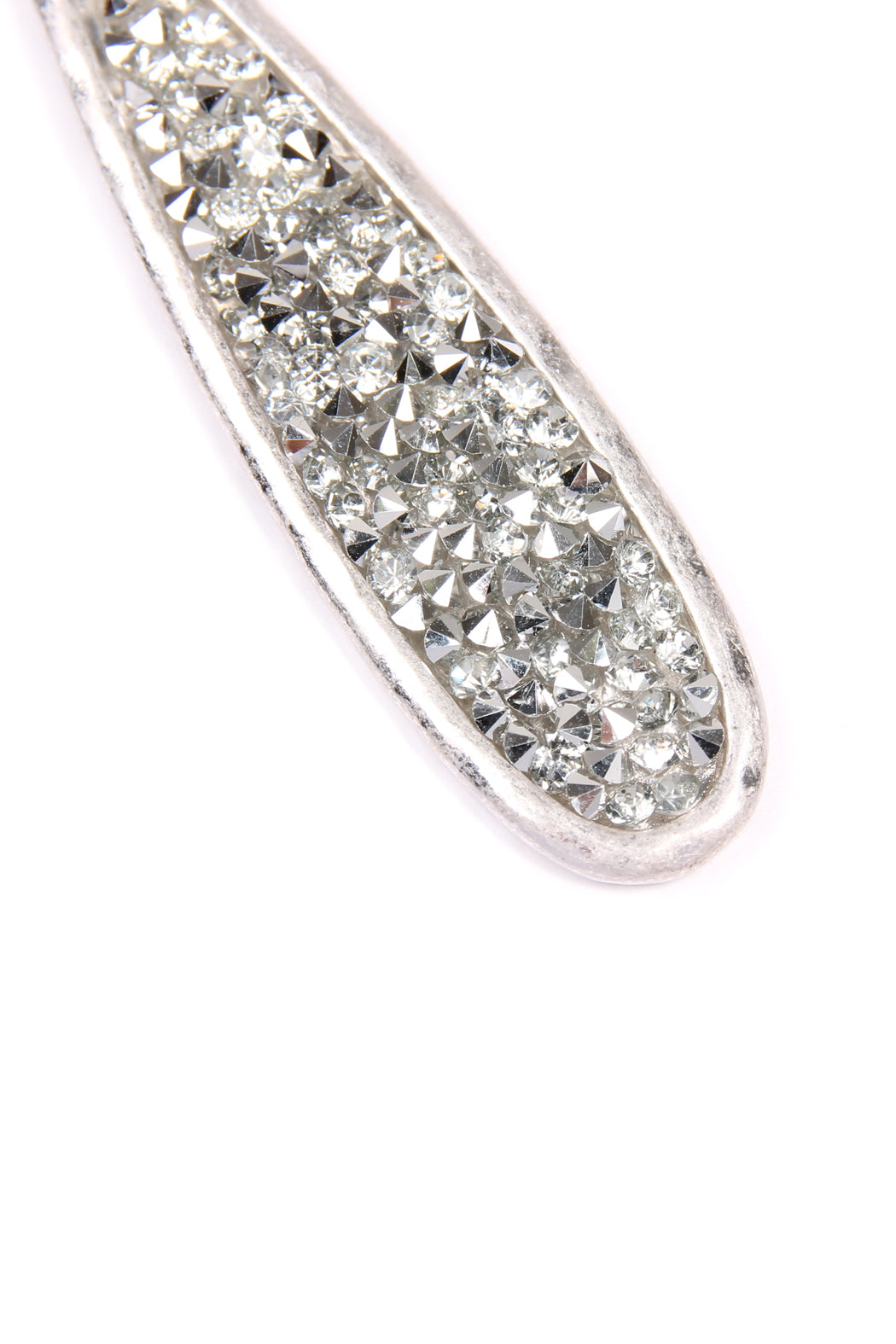 Glitter Faceted Teardrop Earrings