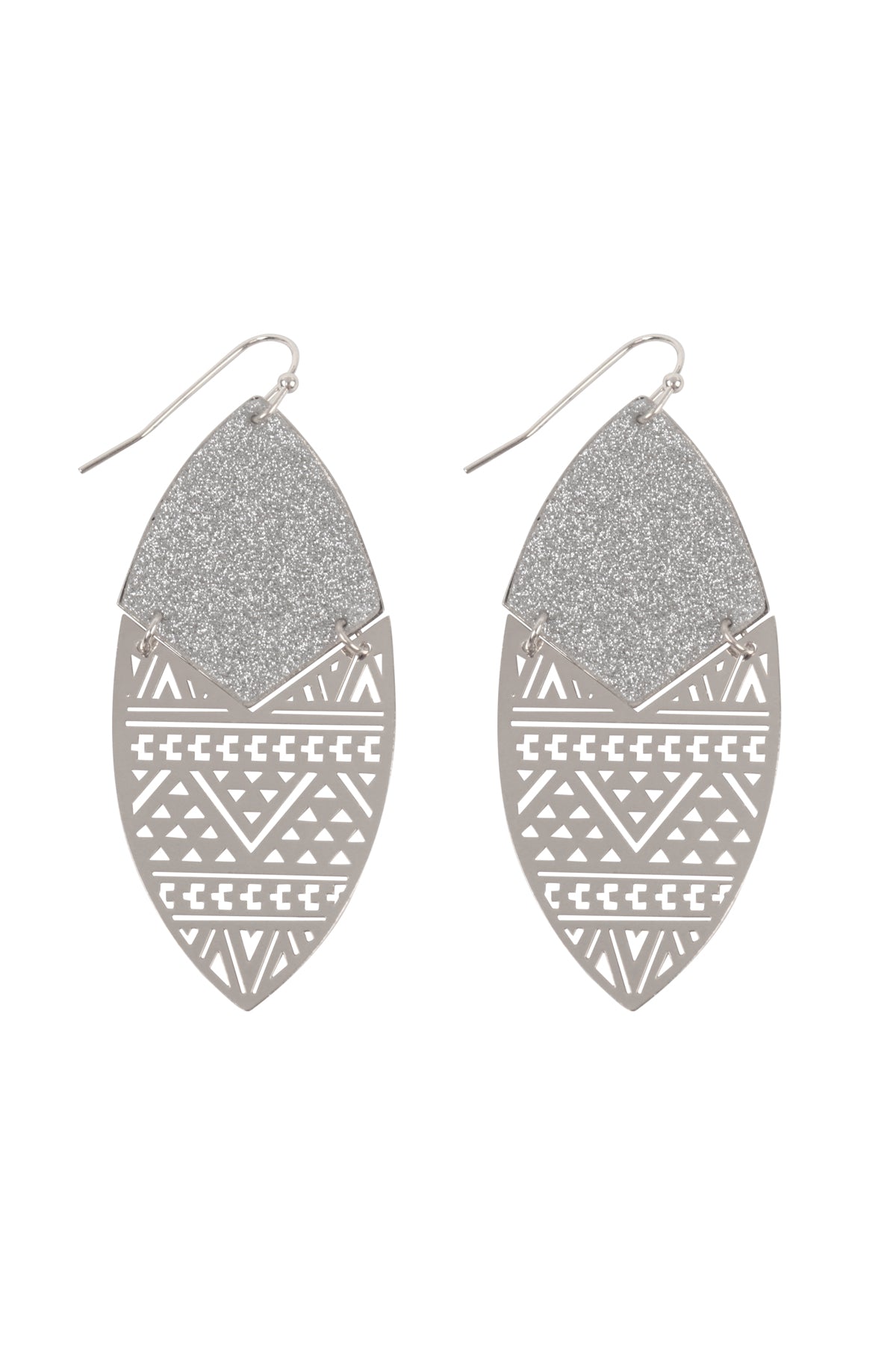 Sand Sticker Maruise Tribal Filigree Earrings Gold Silver