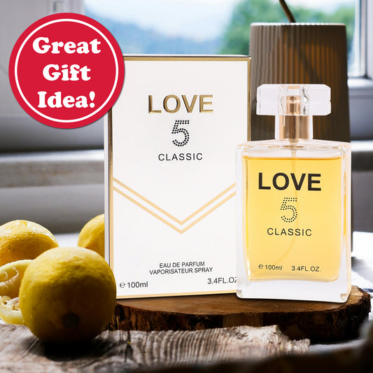 Love 5 Classic Spray Perfume Eau De Parfum For Women - 100ML/3.4 FL.OZ./3PCS