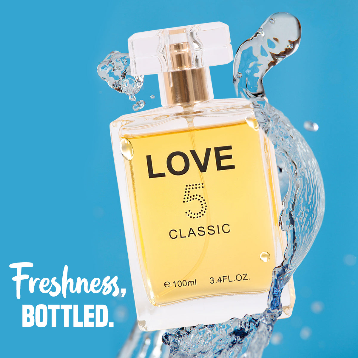 Love 5 Classic Spray Perfume Eau De Parfum For Women - 100ML/3.4 FL.OZ./3PCS