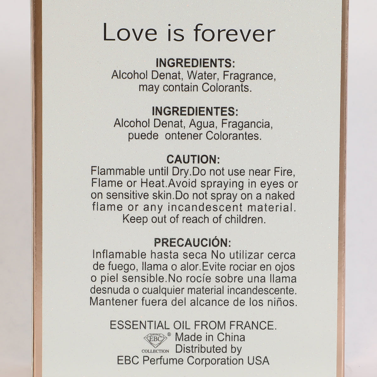 Love Is Forever Spray Perfume Eau De Parfum For Women - 100ML/3.4 FL.OZ./3PCS