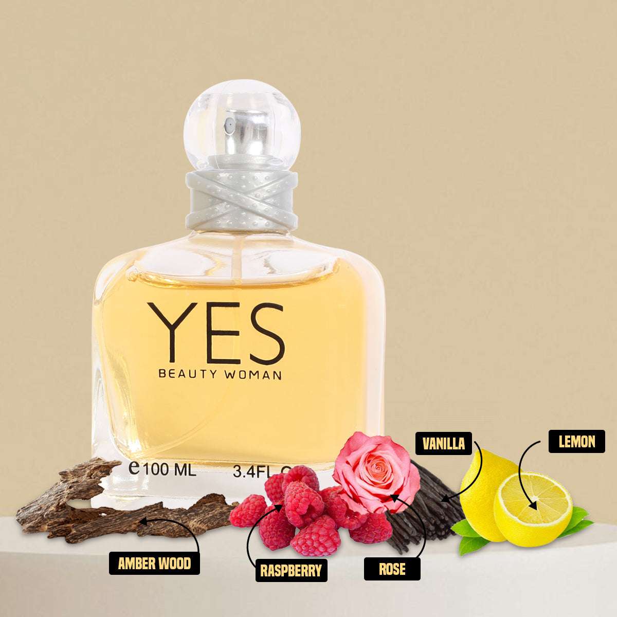 Yes Beauty Woman Spray Perfume Eau De Parfum For Women - 100ML/3.4 FL.OZ/3PCS