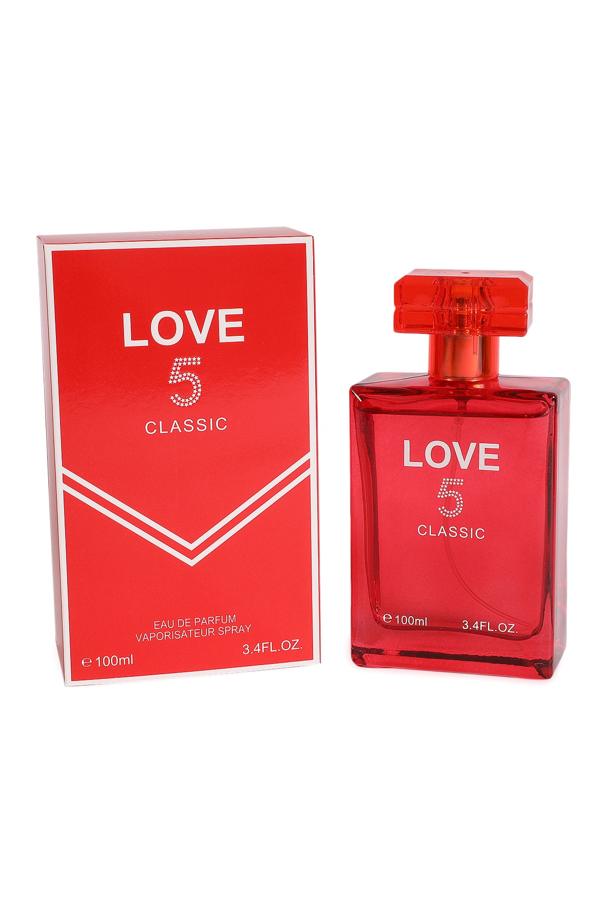 Classic Love 5 Red Spray Perfume Eau De Parfum For Women - 100ML/3.4 FL.OZ./3PCS