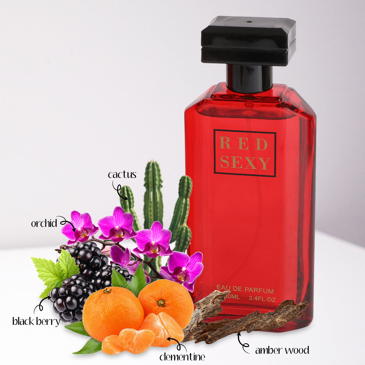 C4-4-EBC1324-3 - Red Sexy Spray Perfume Eau De Parfum For Women - 100ML/3.4 FL.OZ./3PCS