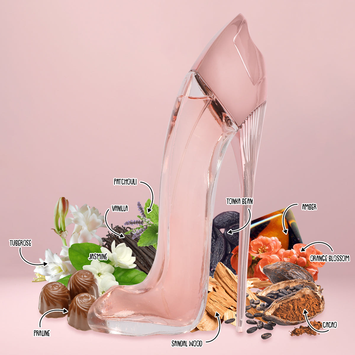 Princess High Heels Pink Spray Perfume Eau De Parfum For Women - 85ML/2.9 FL.OZ./3PCS