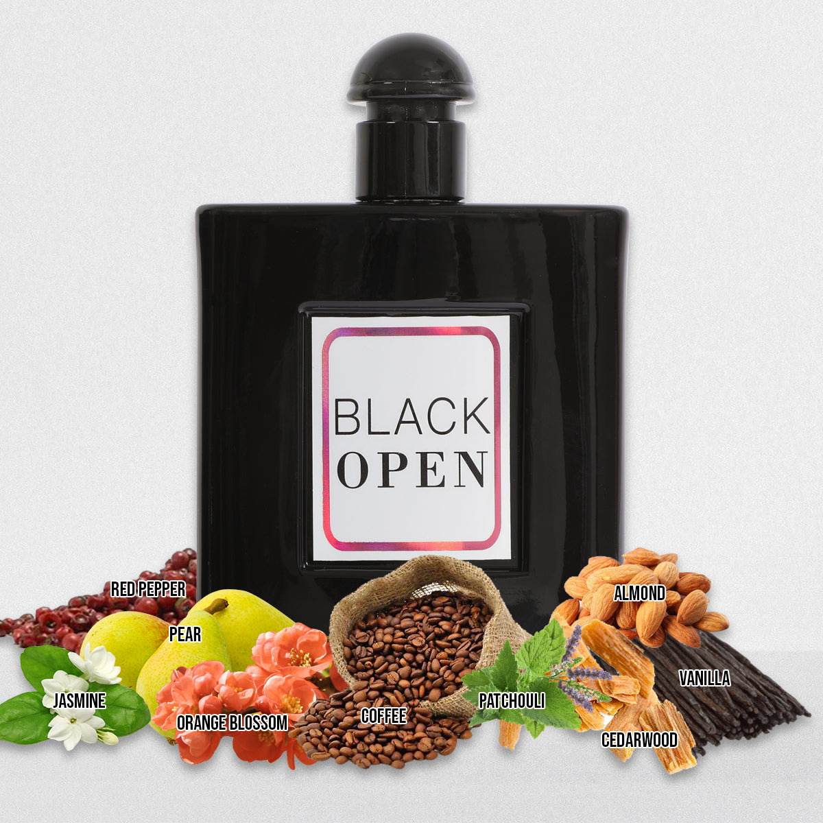 Open Parfum Black Open Spray Perfume Eau De Parfum For Women - 100ML/3.4 FL.OZ ...