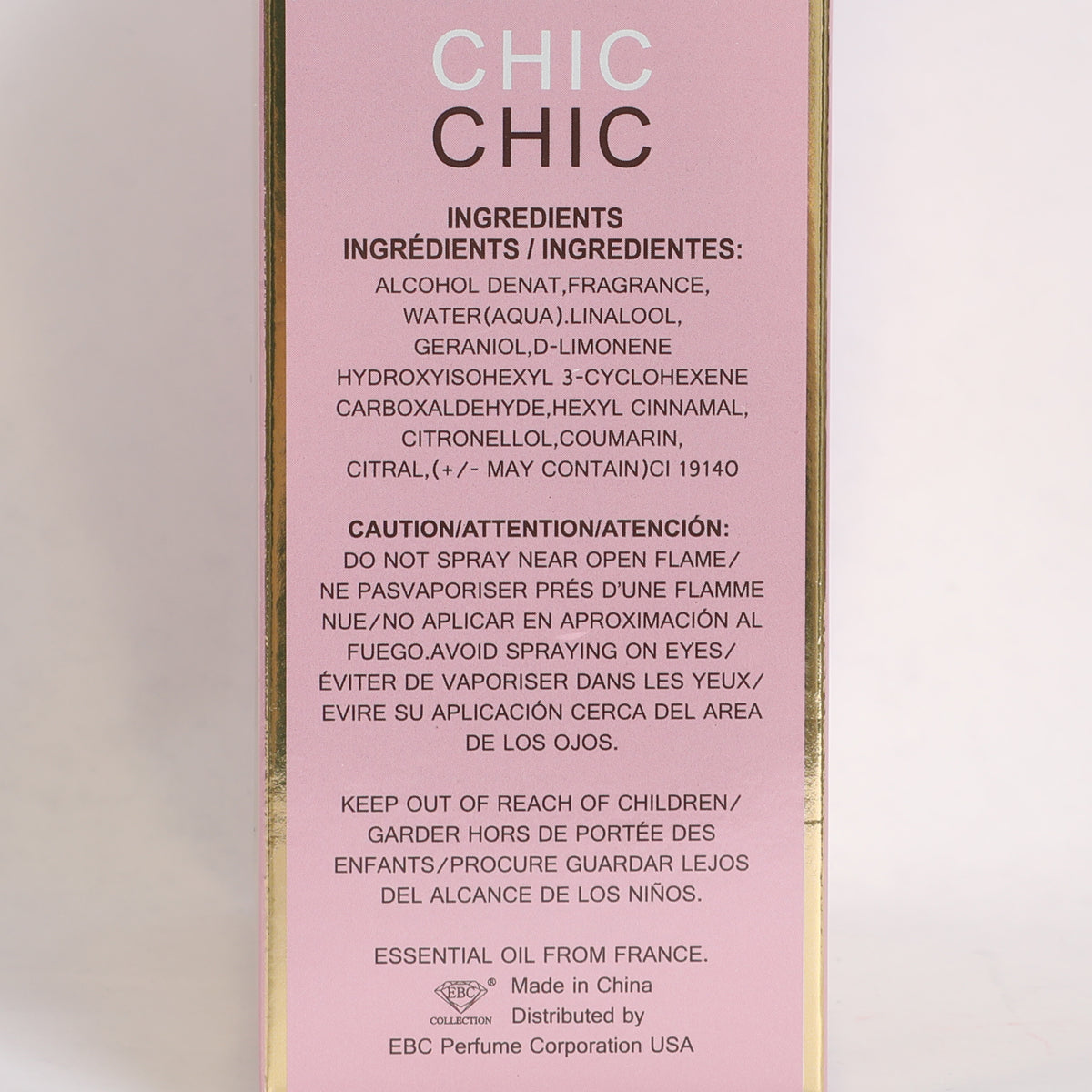 Chic Chic Spray Perfume Eau De Parfum For Women - 100ML/3.4 FL.OZ/3PCS