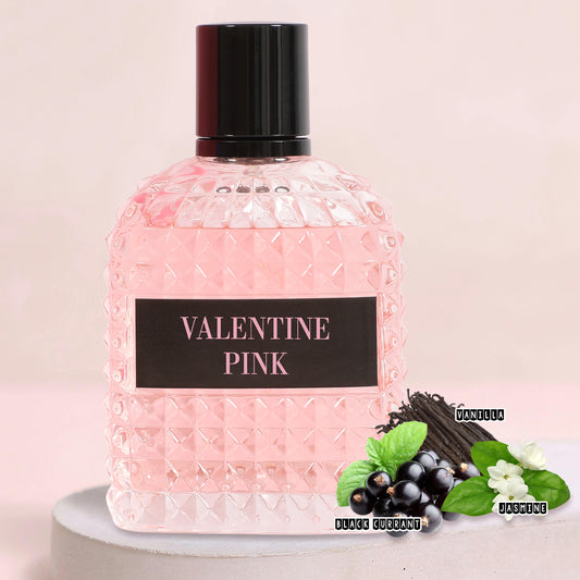 Valentine Pink Spray Cologne Eau De Toilette For Women - 100ML/3.4 FL.OZ./3PCS