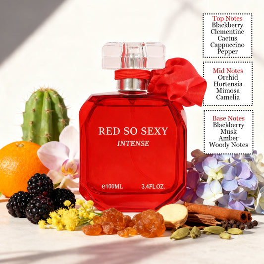 Red So Sexy Intense Spray Perfume Eau De Parfum For Women - 100ML/3.4FL.OZ./3PCS