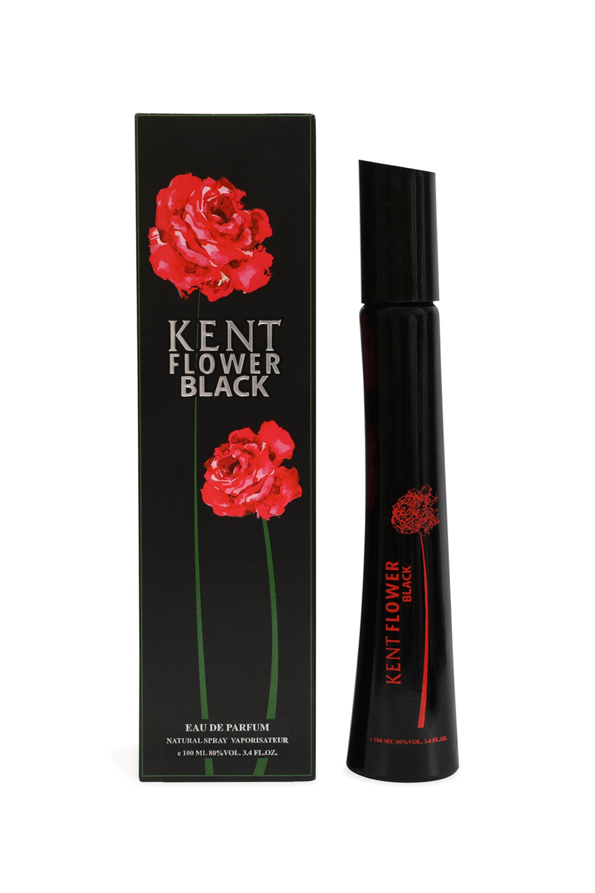 Kent Flower Black Spray Perfume Eau De Parfum For Women - 100ML/3.4 FL.OZ.