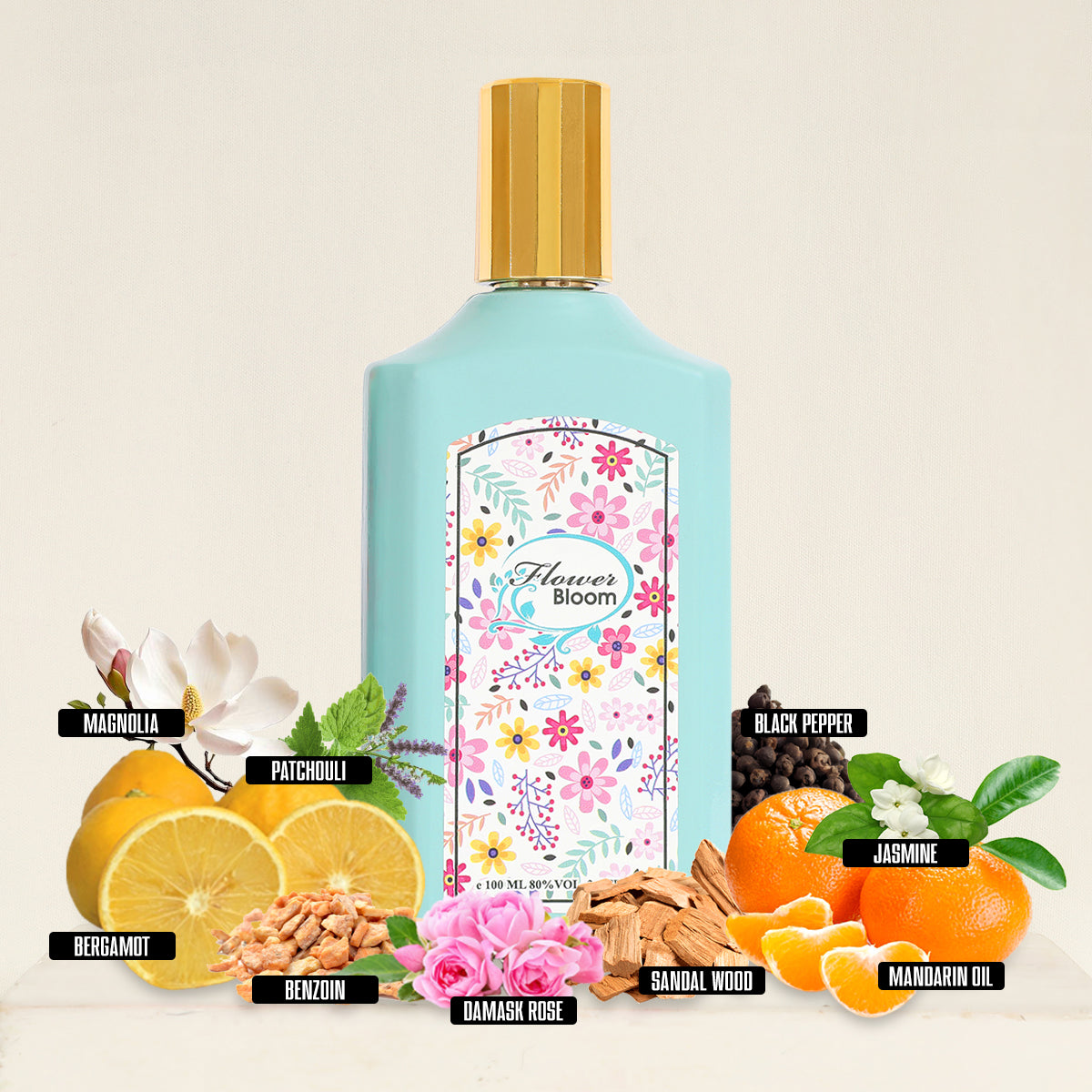 Flower Bloom Spray Perfume Eau De Parfum For Women - 100ML/3.4 FL.OZ./3PCS