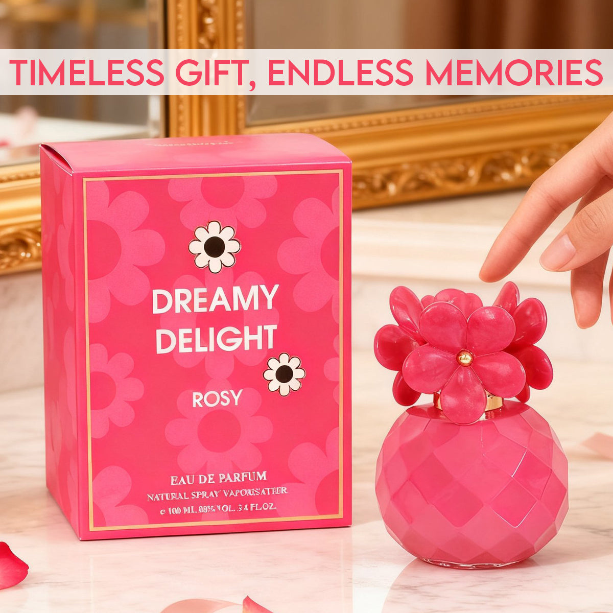 Dreamy Delight Rosy Spray Perfume Eau De Parfum For Women - 100ML/3.4FL.OZ./3PCS
