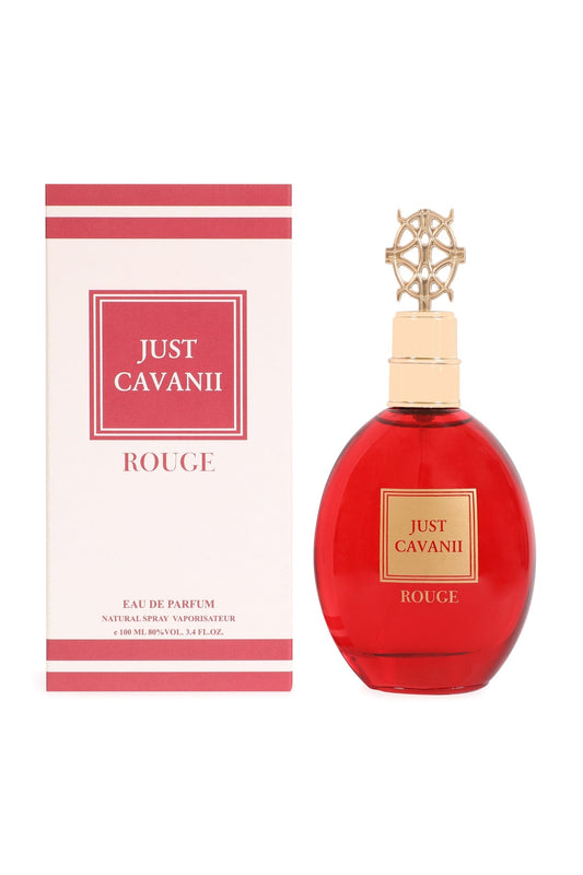 JUST CAVANII ROUGE RED SPRAY PERFUME EAU DE PARFUM FOR WOMEN - 100ML/3.4FL.OZ.