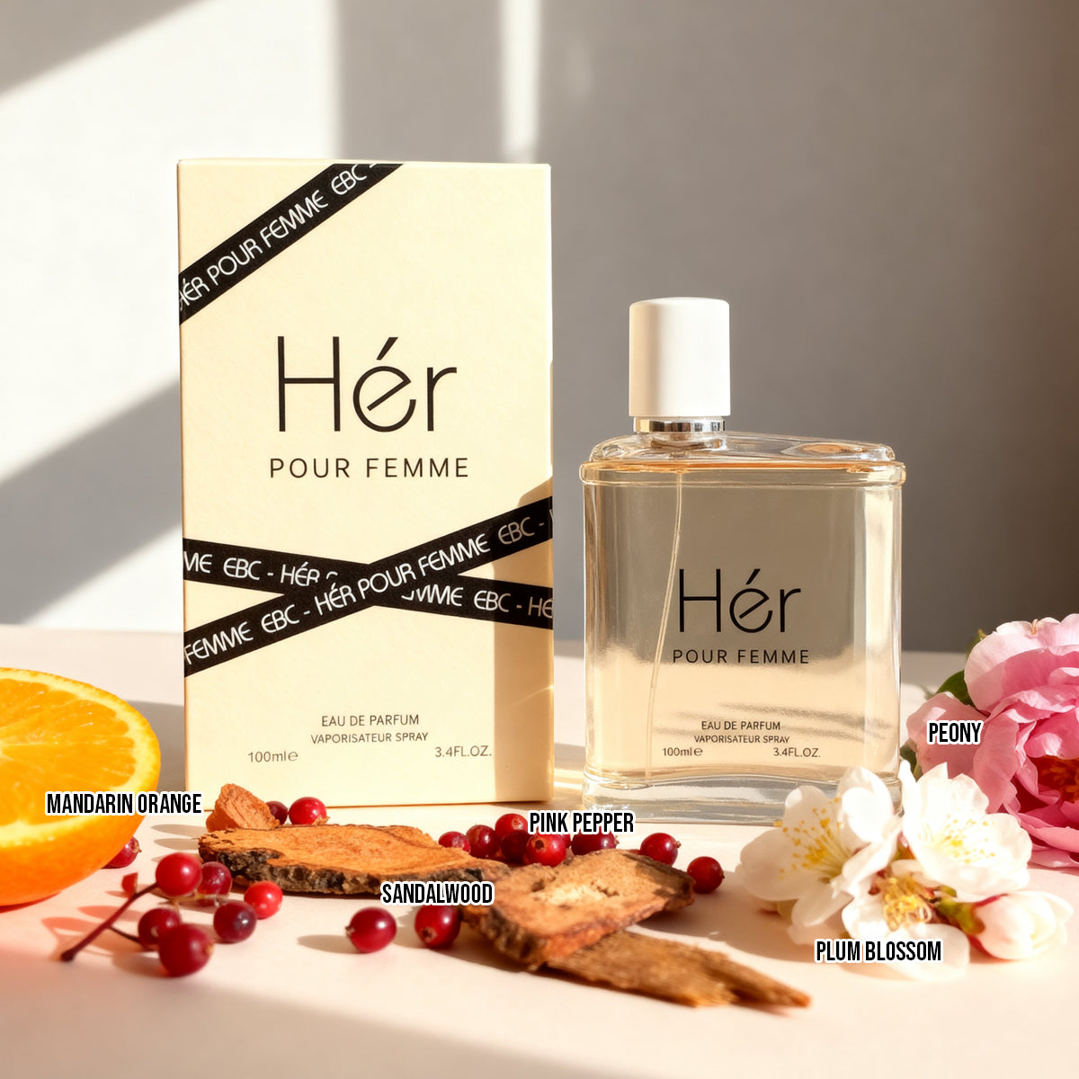 Her Pour Femme Spray Perfume Eau De Parfum For Women - 100ML/3.4FL.OZ./3PCS