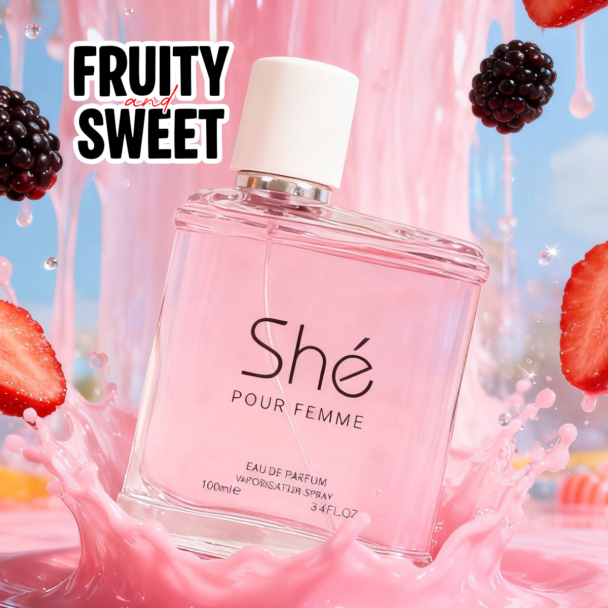 She Pour Femme Spray Perfume Eau De Parfum For Women - 100ML/3.4FL.OZ./3PCS