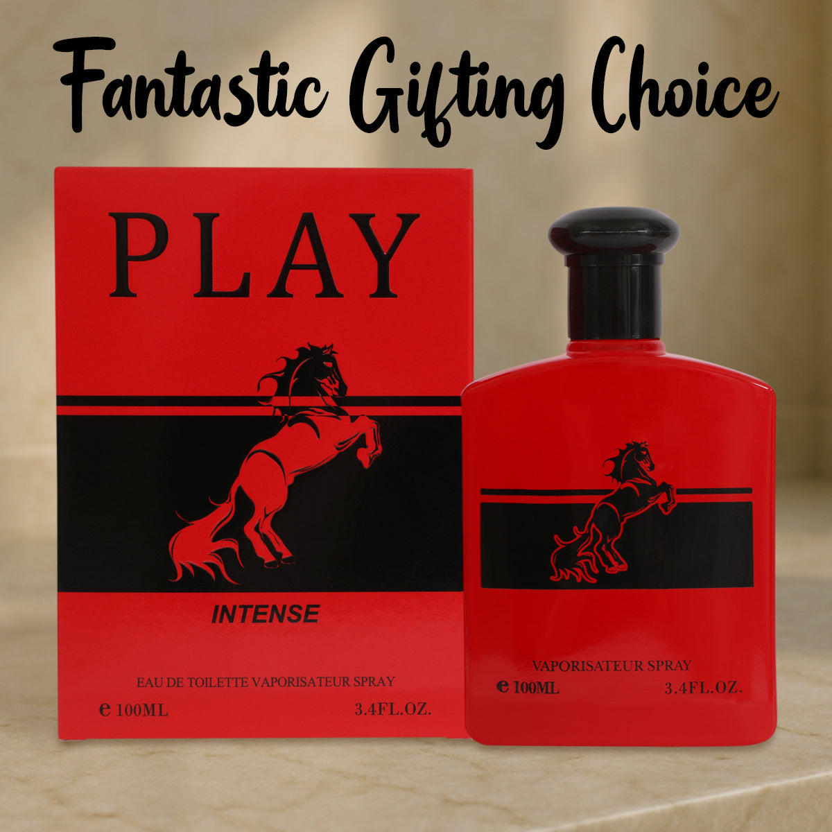 Play Intense Spray Cologne Eau De Toilette For Men - 100ML/3.4 FL.OZ./3PCS