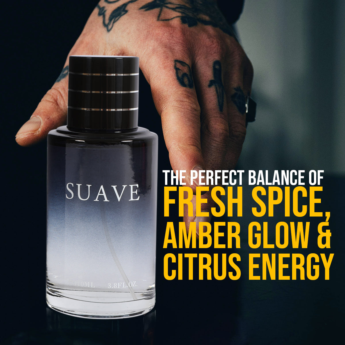 Suave  Spray Cologne Eau De Toilette For Men - 110ML/3.8 FL.OZ./3PCS