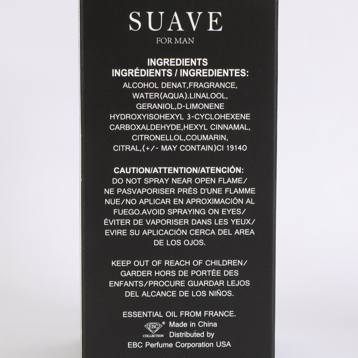 Suave  Spray Cologne Eau De Toilette For Men - 110ML/3.8 FL.OZ./3PCS