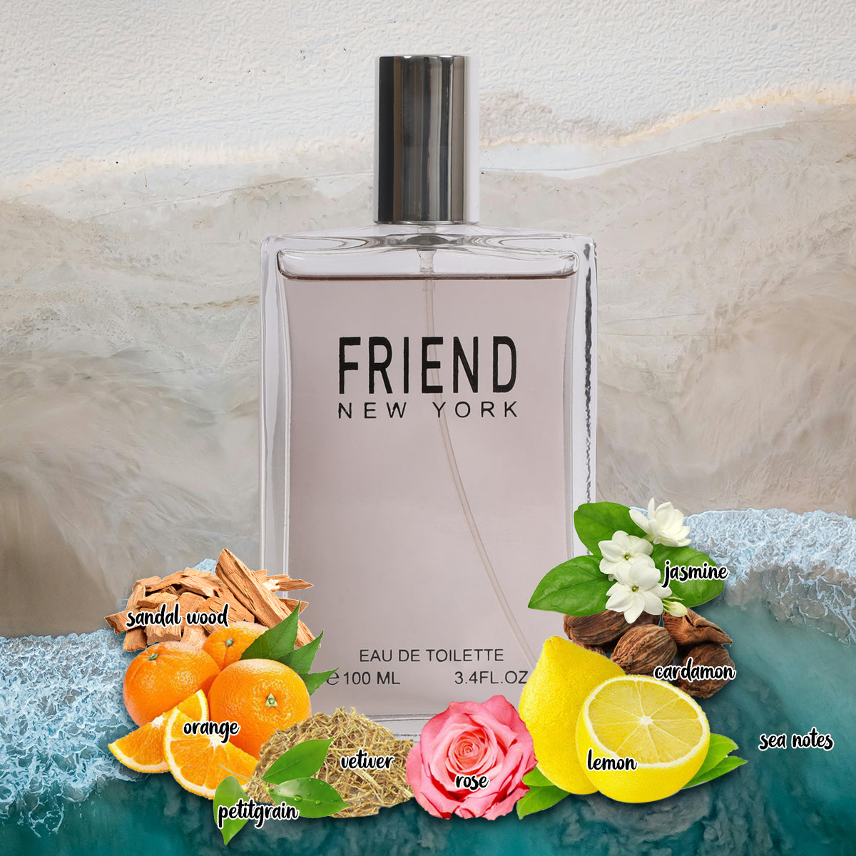 FRIEND SPRAY COLOGNE EAU DE TOILETTE FOR MEN - 100ML/3.4 FL.OZ.