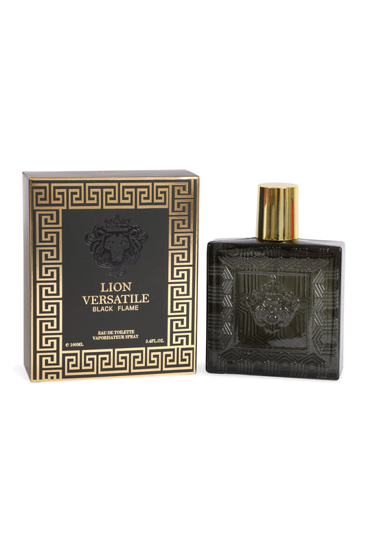 Lion Versatile Black Flame Spray Cologne Eau De Toilette For Men - 100ML/3.4 FL.OZ