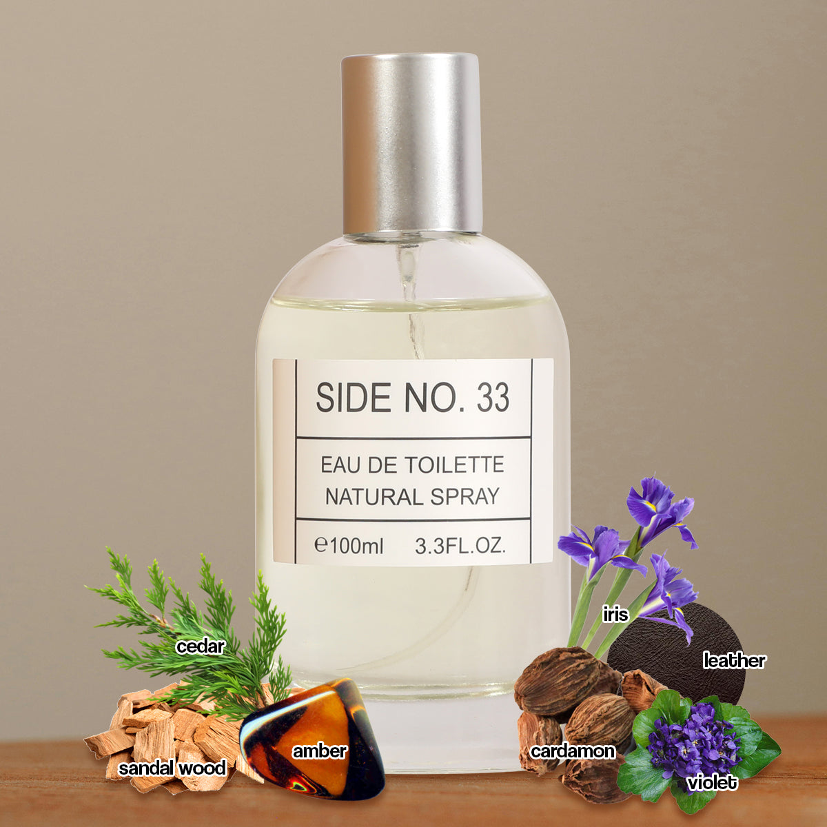 Side No.33 Spray Perfume Eau De Toilette For Men & Women - 100ML/3.3 FL.OZ./3PCS