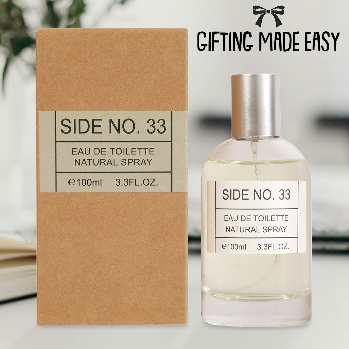 Side No.33 Spray Perfume Eau De Toilette For Men & Women - 100ML/3.3 FL.OZ./3PCS