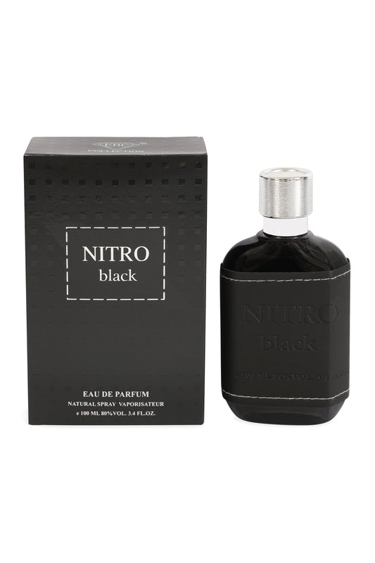 NITRO BLACK SPRAY PERFUME EAU DE PARFUM FOR MEN - 100ML/3.4FL.OZ.