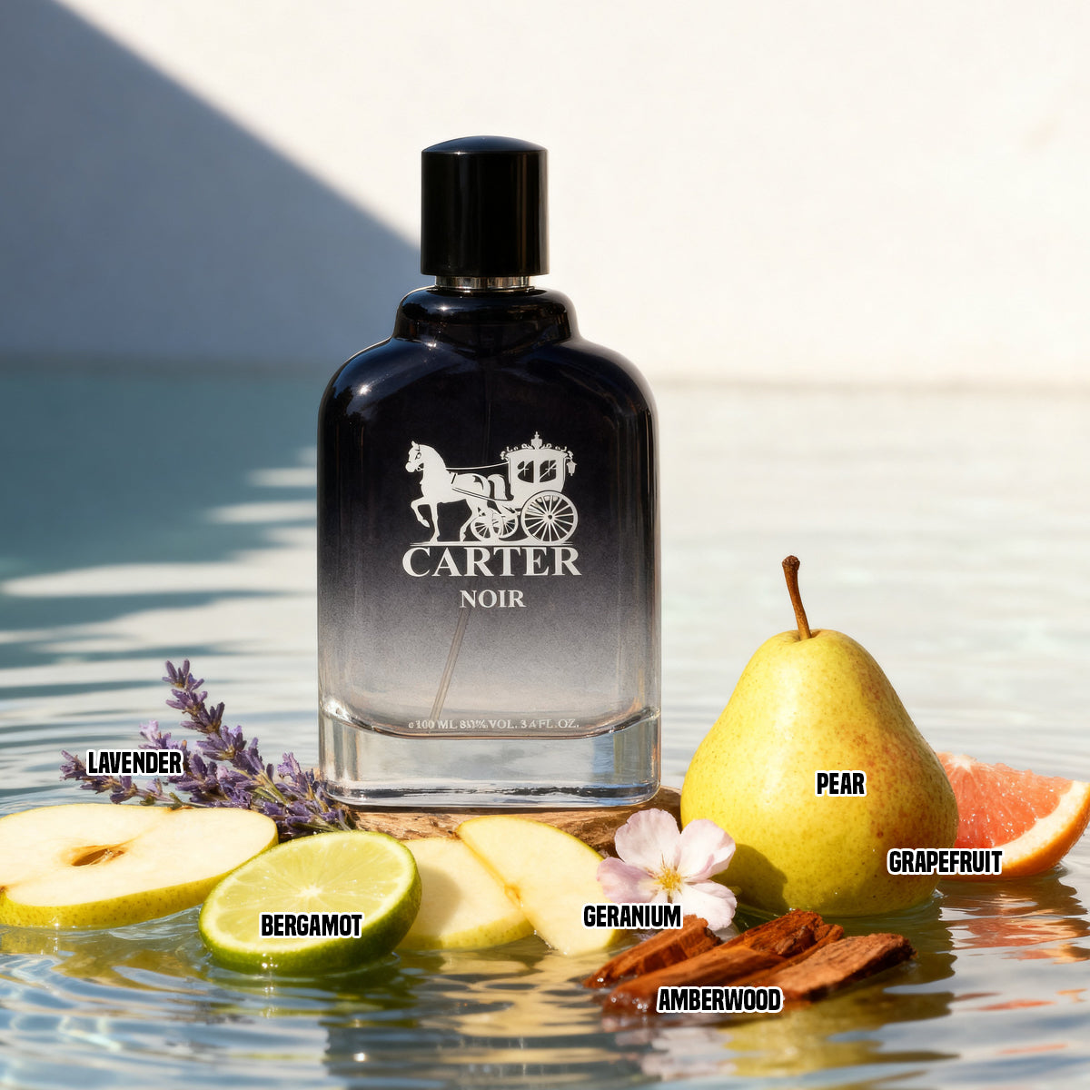 Carter Noir Spray Perfume Eau De Parfum For Men - 100ML/3.4FL.OZ./3PCS