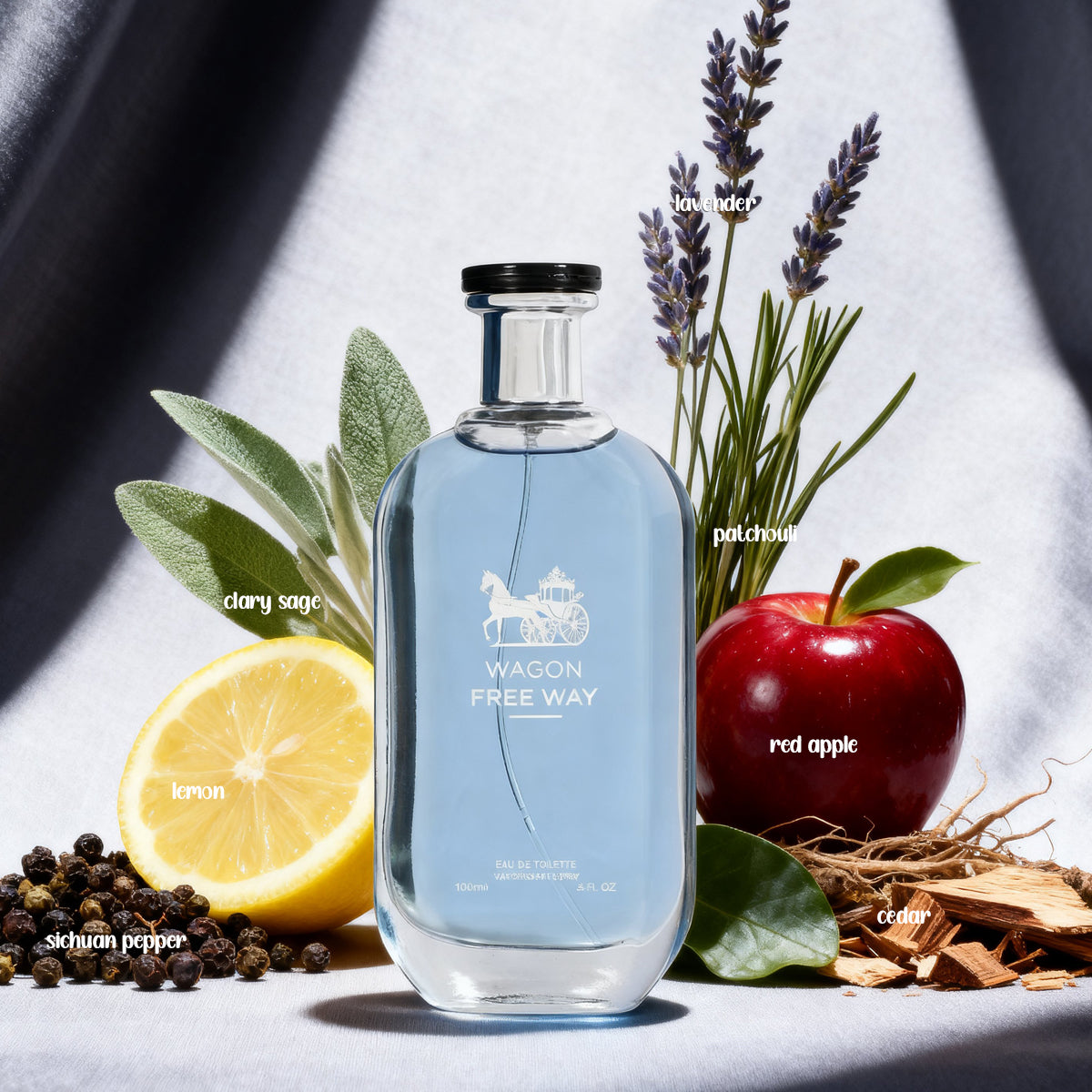 Wagon Freeway Spray Perfume Eau De Toilette For Men - 100ML/3.4 FL.OZ./3PCS