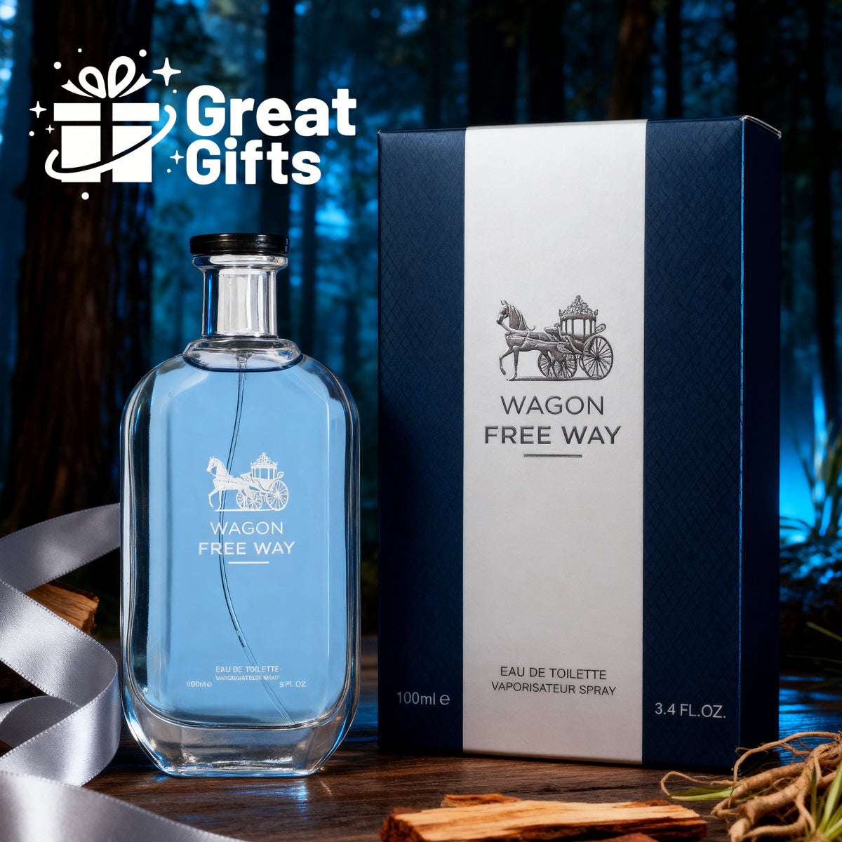 Wagon Freeway Spray Perfume Eau De Toilette For Men - 100ML/3.4 FL.OZ./3PCS